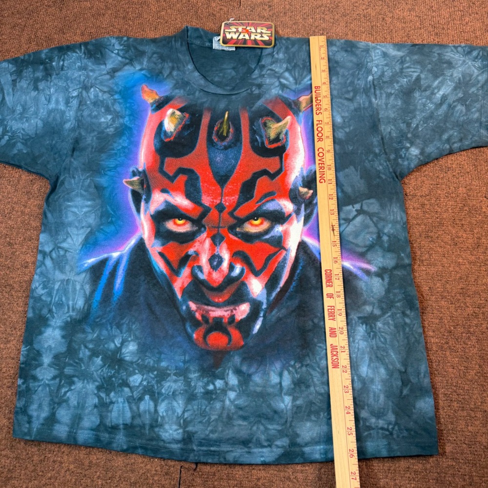 Liquid Blue Star Wars Darth Maul Tie Dye Shirt Mens Large Graphic Tee NWT 1999 - Picture 3 of 10